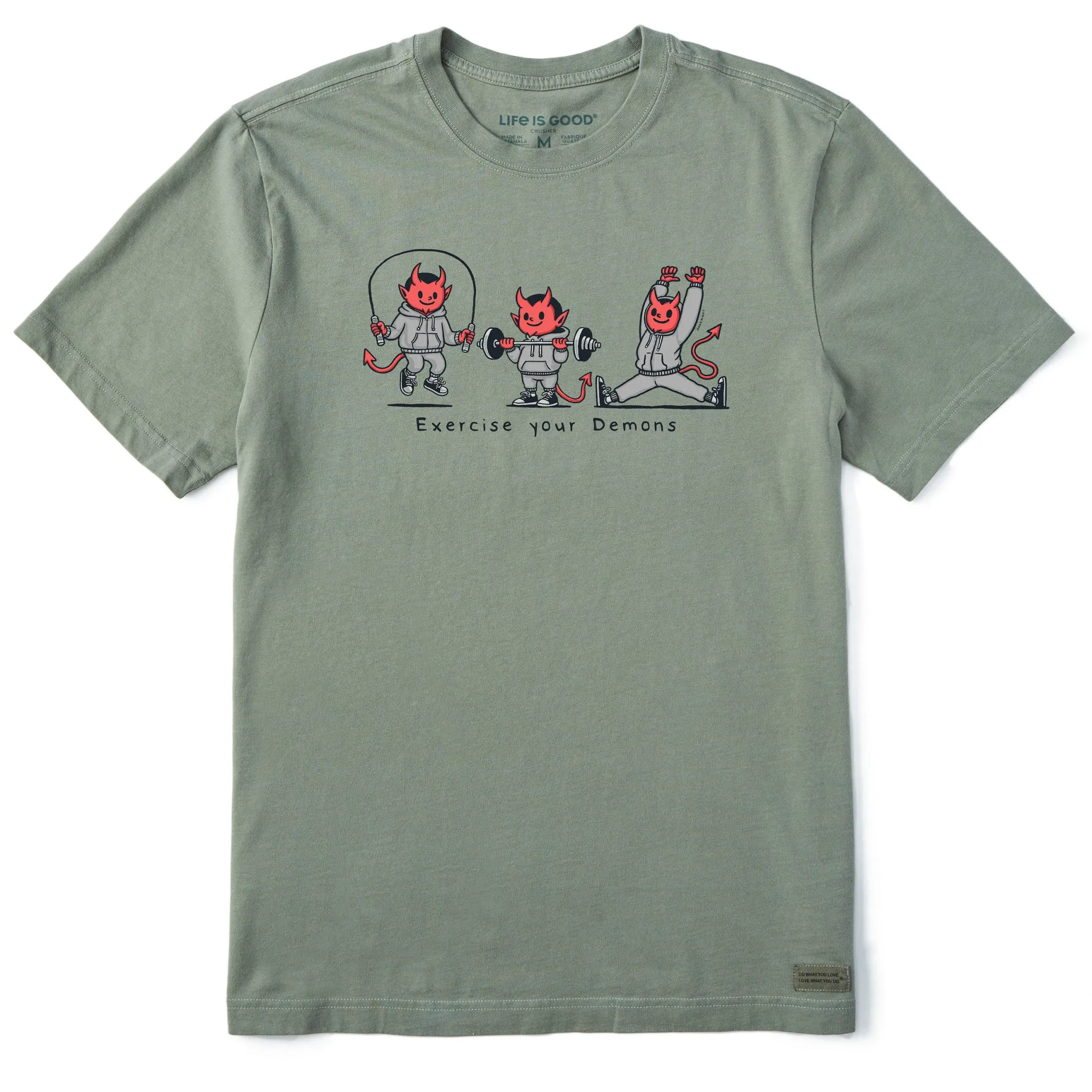 Men's Exercise Your Demons Short Sleeve Tee Life is Good