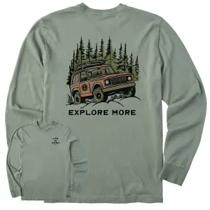 Men's Explore More Vehicle Long Sleeve Crusher Tee Life is Good