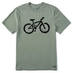 Men's Fat Tire Mountain Bike Short Sleeve Crusher Tee Life is Good