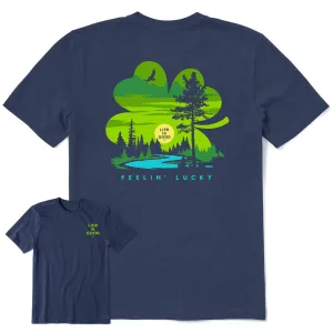 Men's Feelin' Lucky Cloverscape Short Sleeve Crusher Tee Life is Good