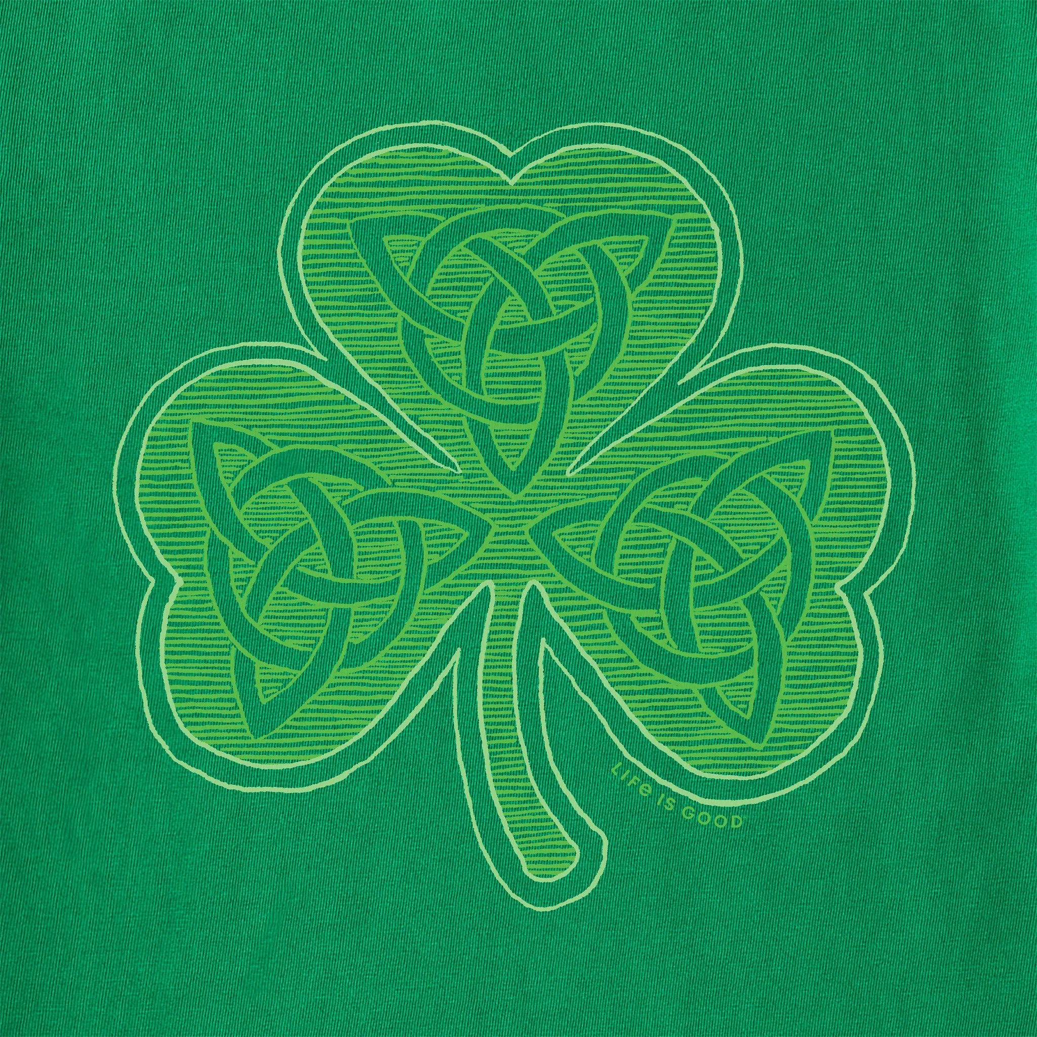 Men's Fineline Celtic Clover Short Sleeve Crusher Tee Life is Good