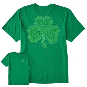Men's Fineline Celtic Clover Short Sleeve Crusher Tee Life is Good
