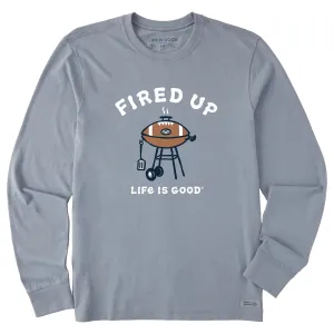 Men's Fired Up Grill Long Sleeve Crusher Tee Life is Good