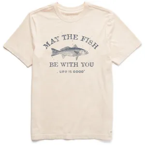 Men's Fish be With You Short Sleeve Crusher Tee Life is Good