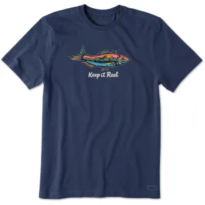 Men's Fish Mountain Scene Short Sleeve Tee Life is Good