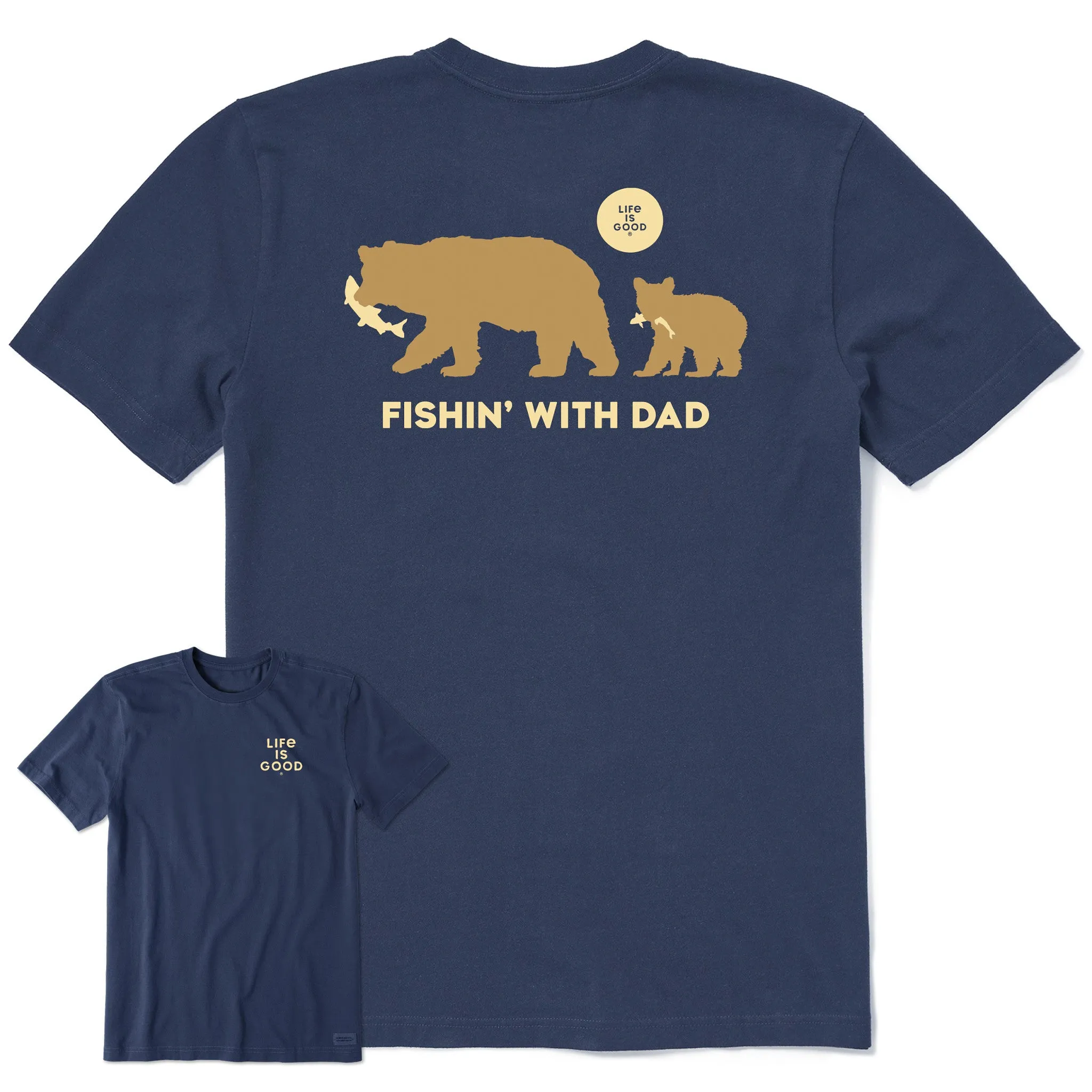Men's Fishin With Dad Short Sleeve Tee Life is Good