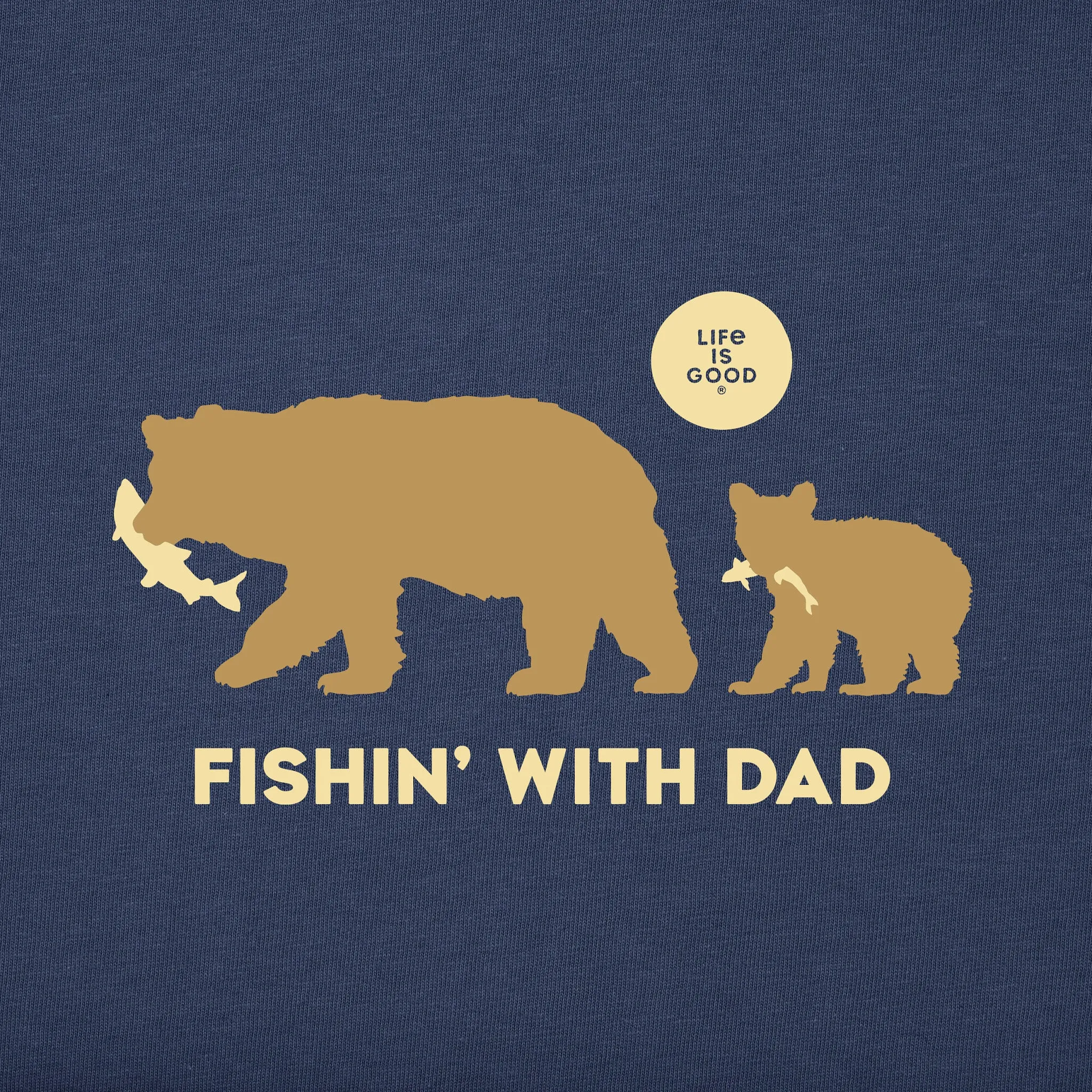Men's Fishin With Dad Short Sleeve Tee Life is Good