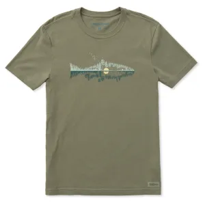 Men's Fishscape Short Sleeve Crusher-LITE Slim Fit Tee Life is Good