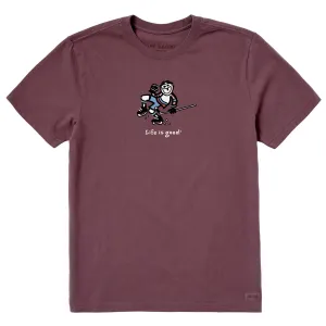 Men's Fist Pump Hockey Short Sleeve Crusher Tee Life is Good