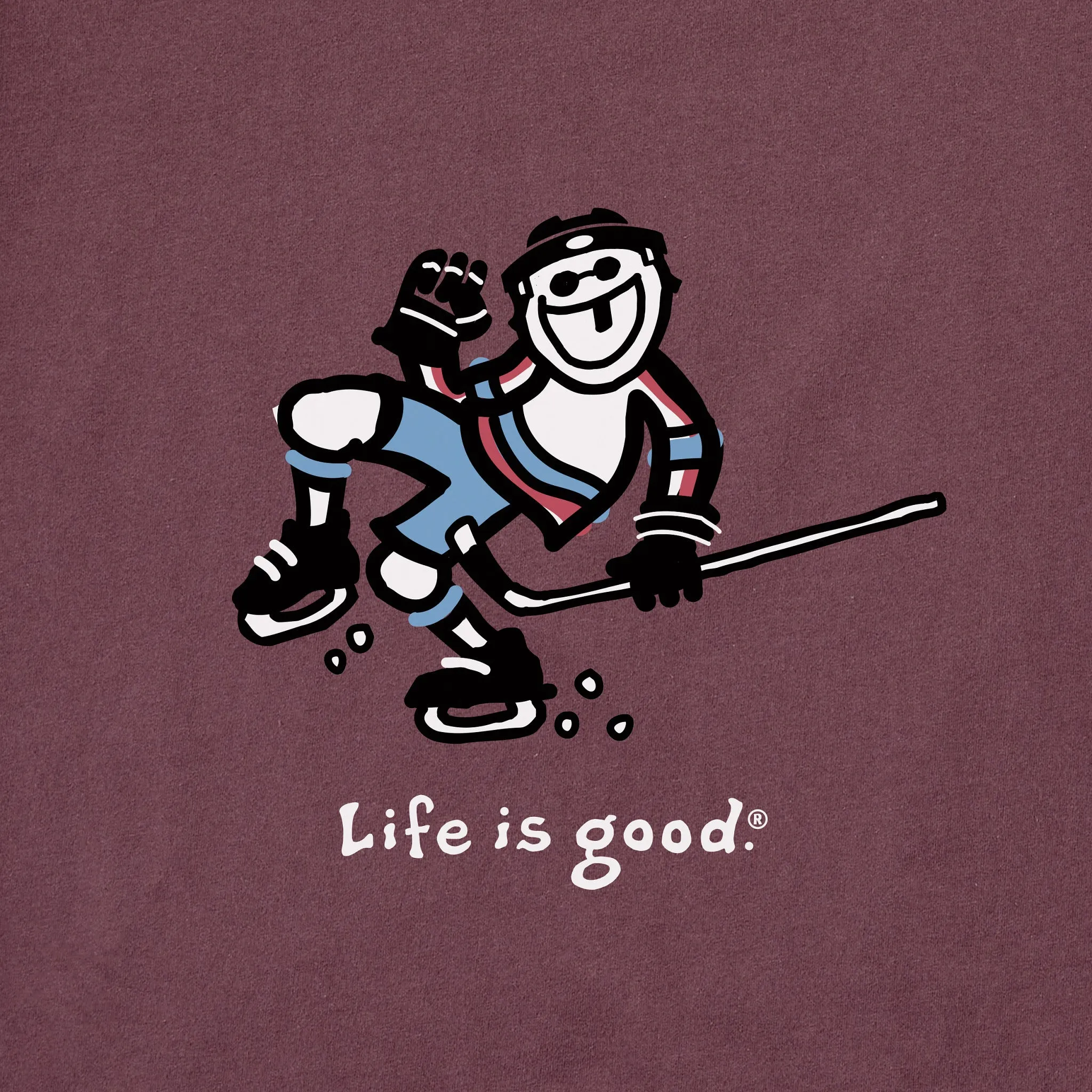 Men's Fist Pump Hockey Short Sleeve Crusher Tee Life is Good