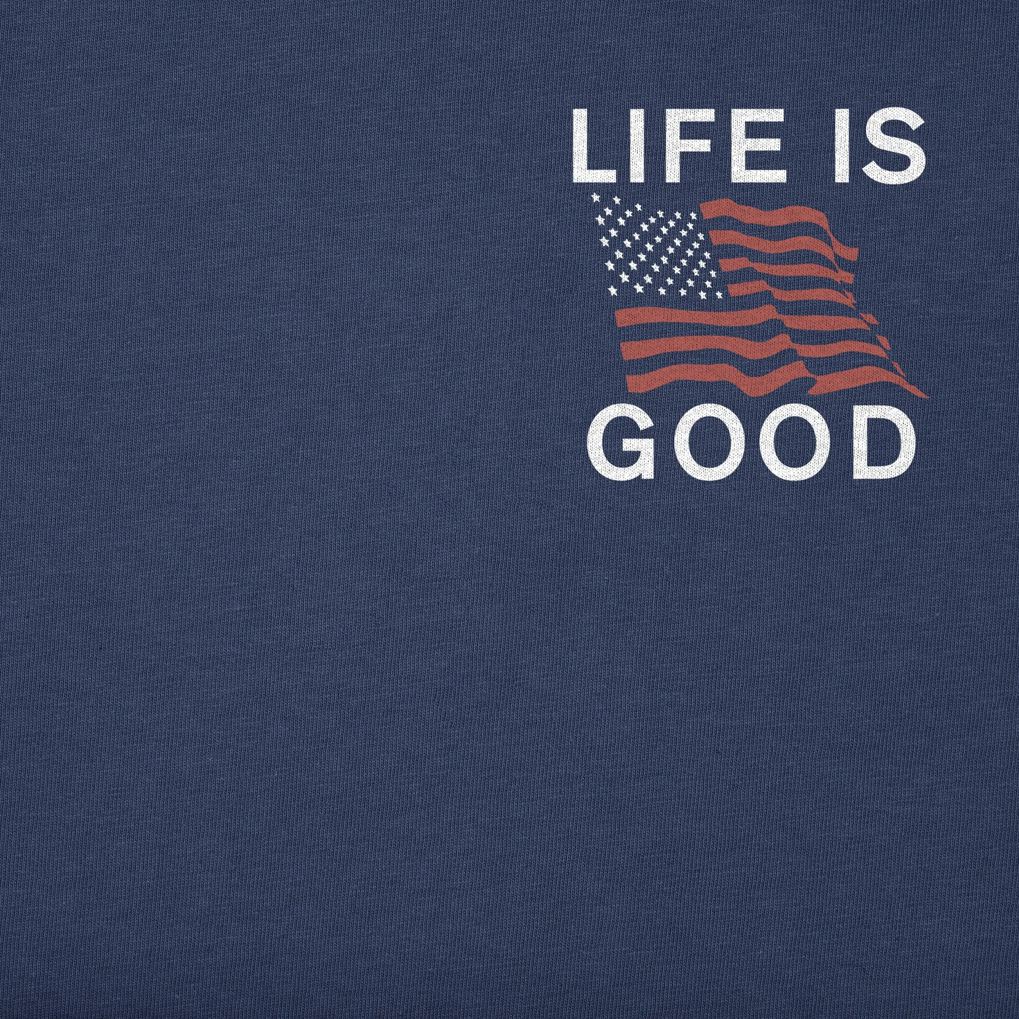 Men's Flag LIG Short Sleeve Crusher Tee Life is Good