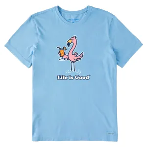 Men's Flamingo Cocktail Short Sleeve Tee Life is Good