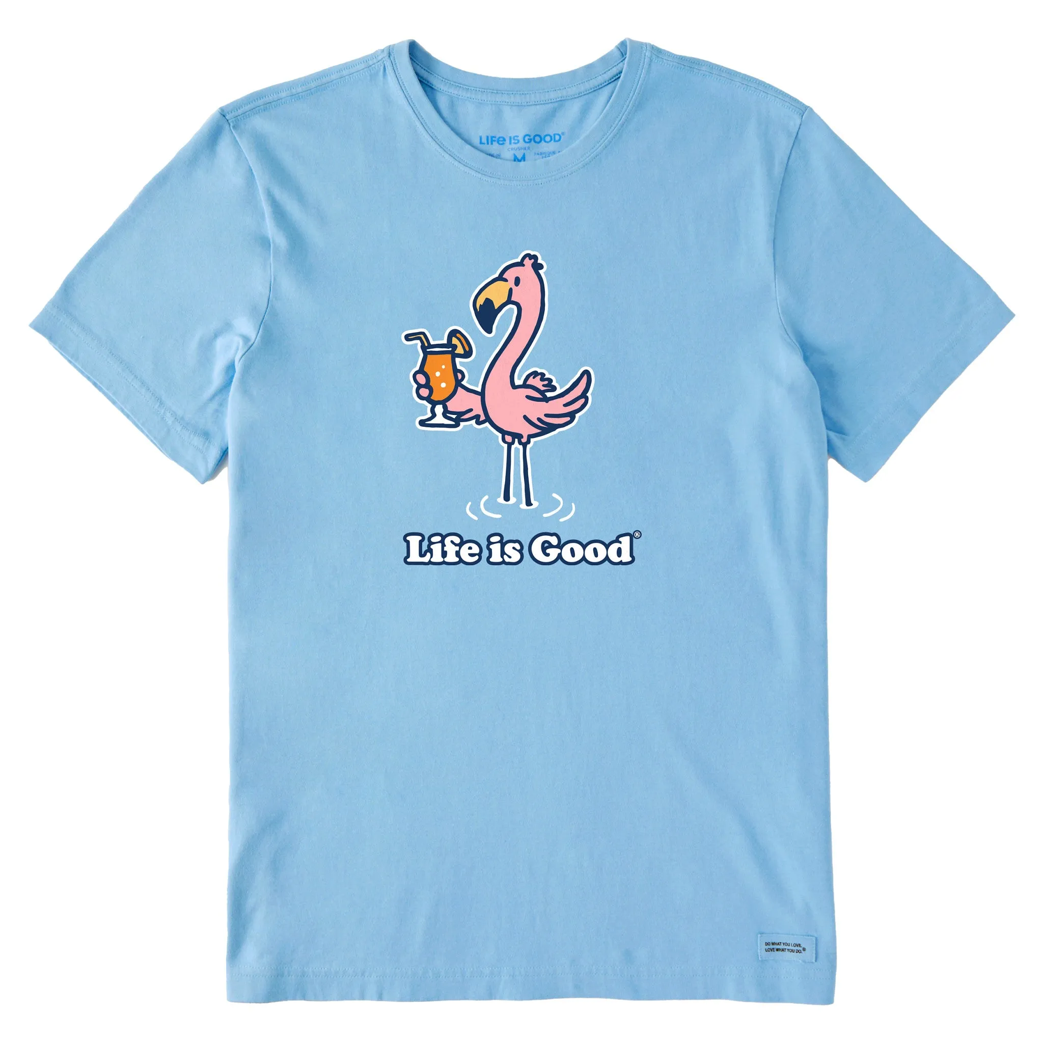 Men's Flamingo Cocktail Short Sleeve Tee Life is Good