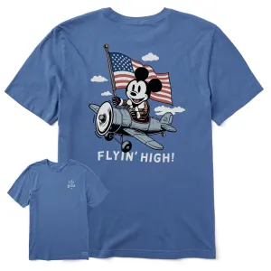 Men's Flyin' High Steamboat Willie Short Sleeve Tee Life is Good