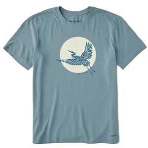 Men's Flying Heron Short Sleeve Crusher Tee Life is Good
