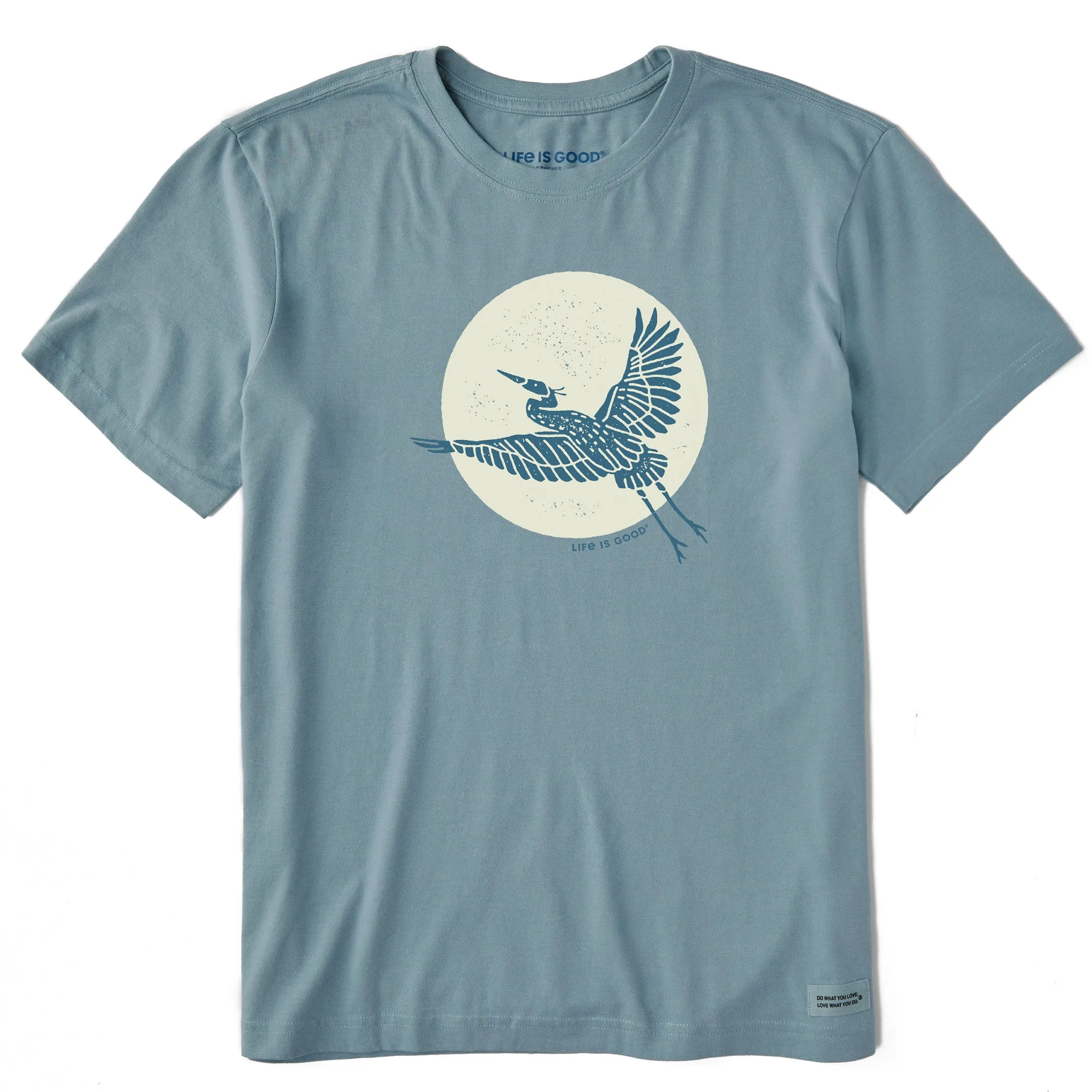 Men's Flying Heron Short Sleeve Crusher Tee Life is Good