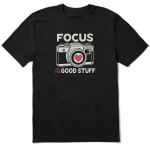 Men's Focus on the Good Stuff Camera Short Sleeve Tee Life is Good