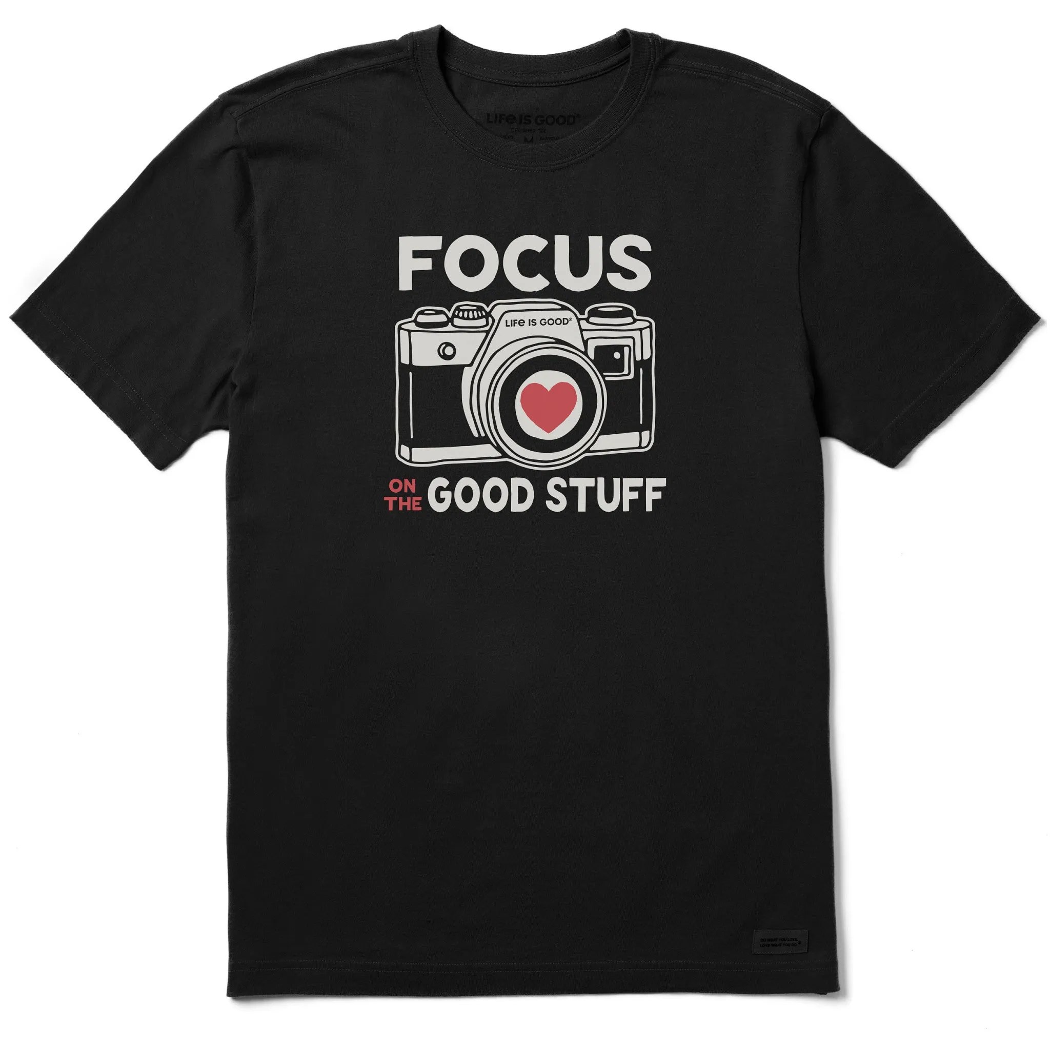 Men's Focus on the Good Stuff Camera Short Sleeve Tee Life is Good