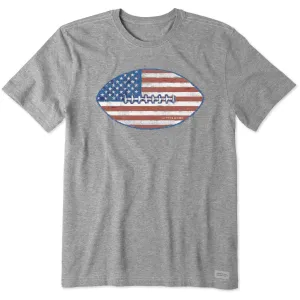 Men's Football Flag Short Sleeve Tee Life is Good