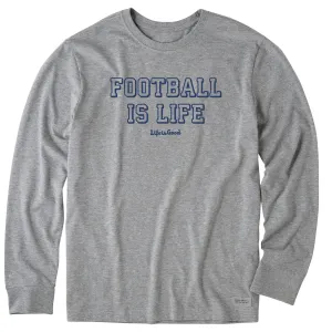 Men's Football is Life Long Sleeve Crusher Tee Life is Good
