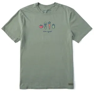 Men's Four Veggies Short Sleeve Crusher Tee Life is Good
