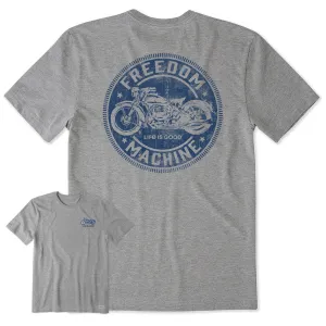Men's Freedom Machine Motorcyle Short Sleeve Crusher-LITE Tee Life is Good