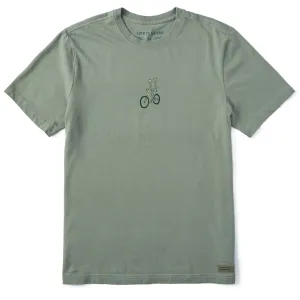 Men's Frog Biker Short Sleeve Crusher Tee Life is Good