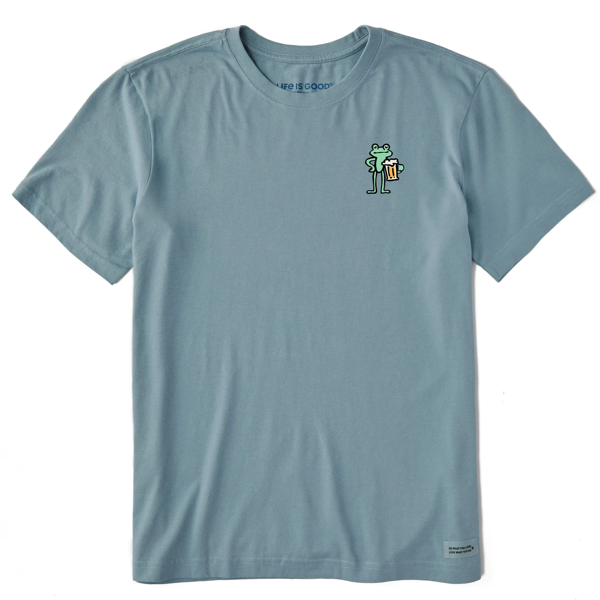 Men's Frog with Beer Short Sleeve Crusher Tee Life is Good
