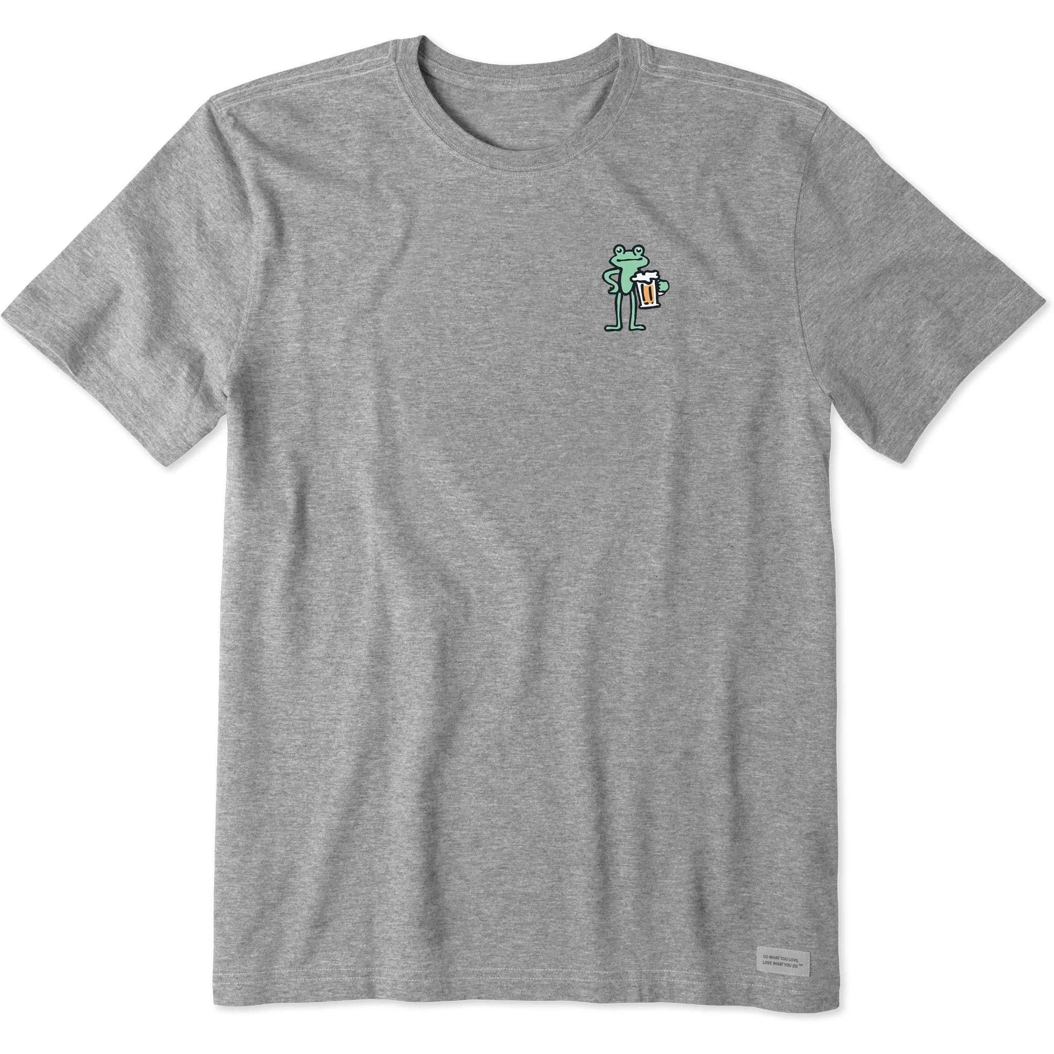 Men's Frog with Beer Short Sleeve Crusher Tee Life is Good