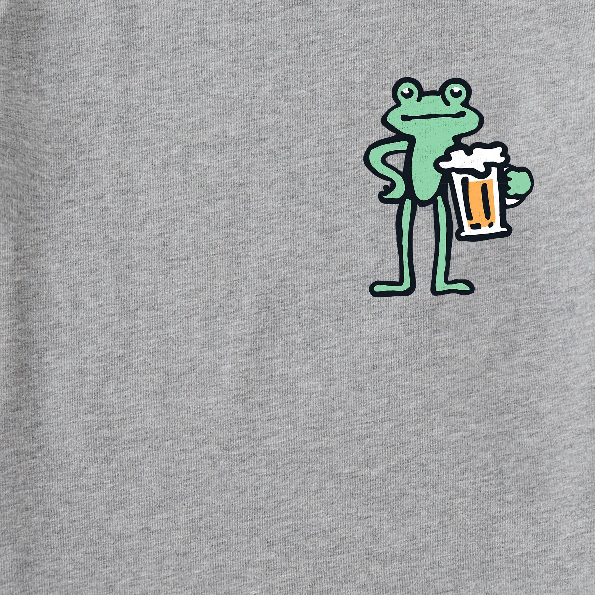 Men's Frog with Beer Short Sleeve Crusher Tee Life is Good