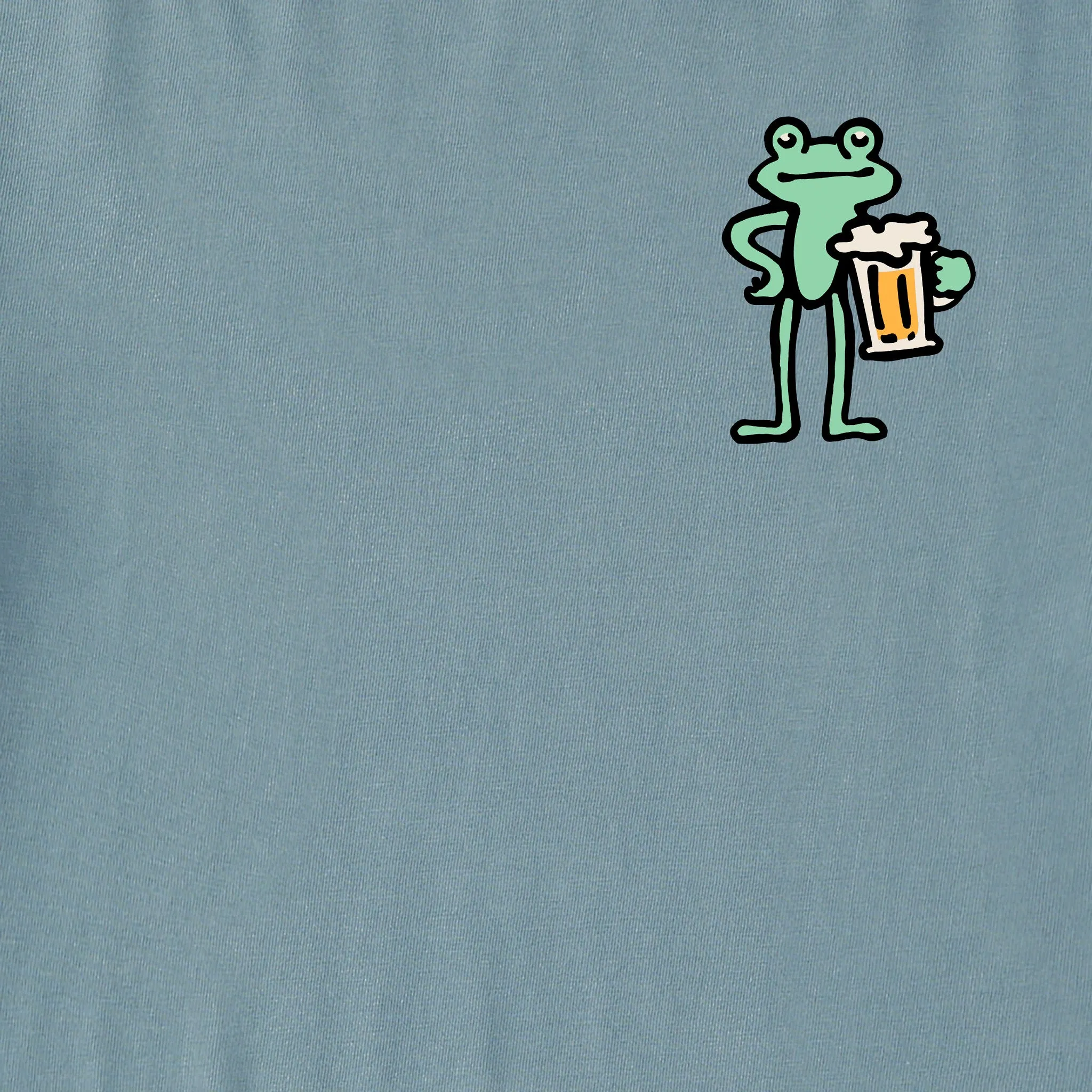 Men's Frog with Beer Short Sleeve Crusher Tee Life is Good