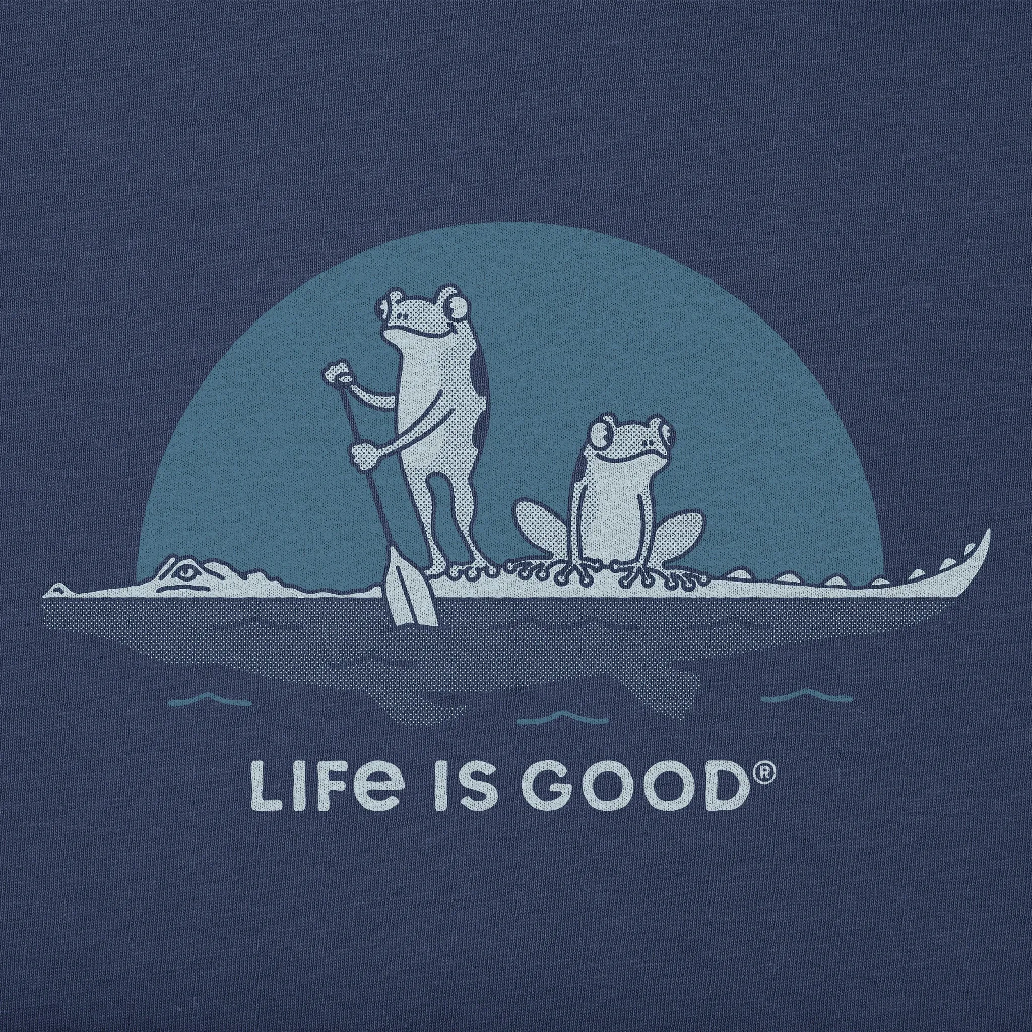 Men's Frogs on a Croc Short Sleeve Tee Life is Good