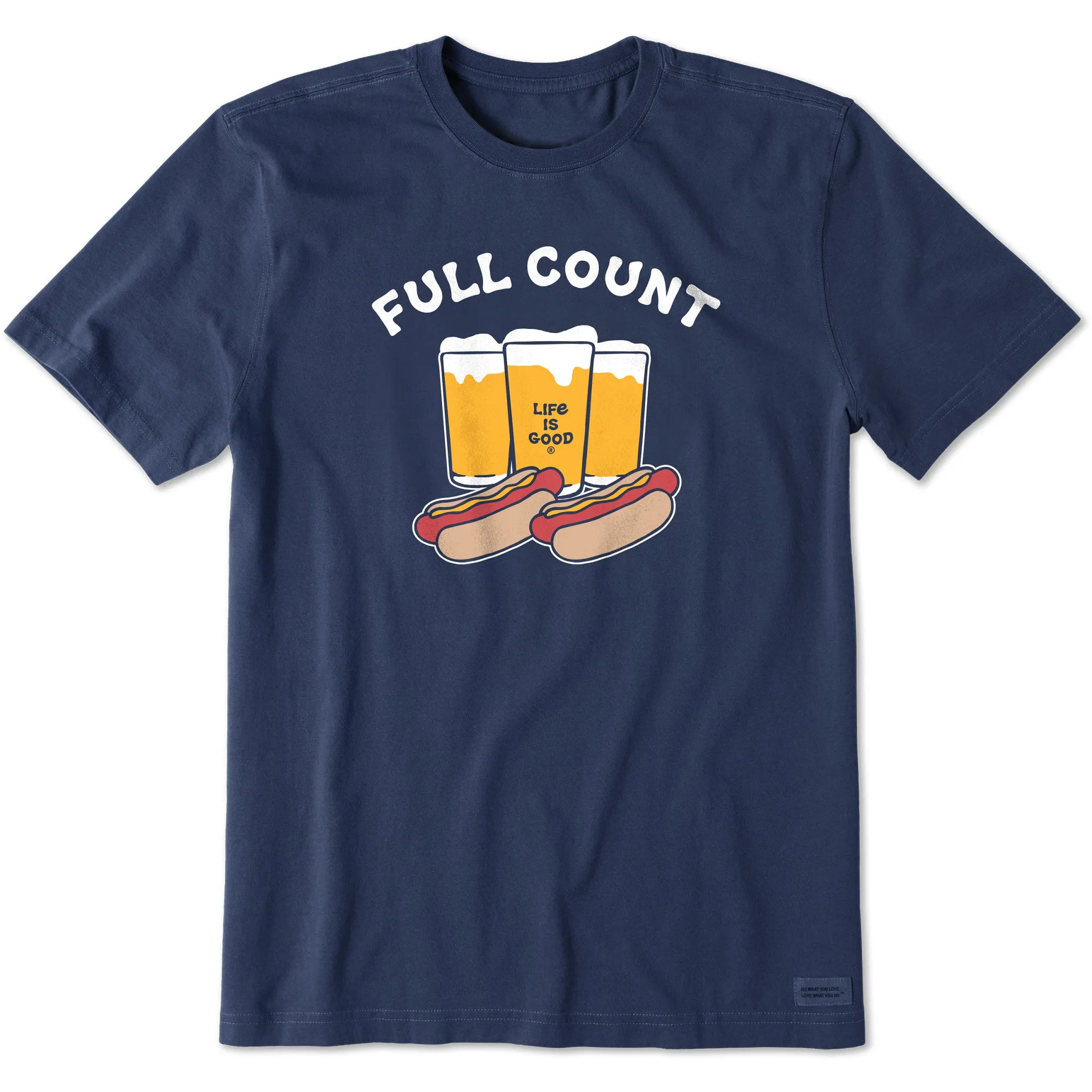 Men's Full Count Short Sleeve Tee Life is Good