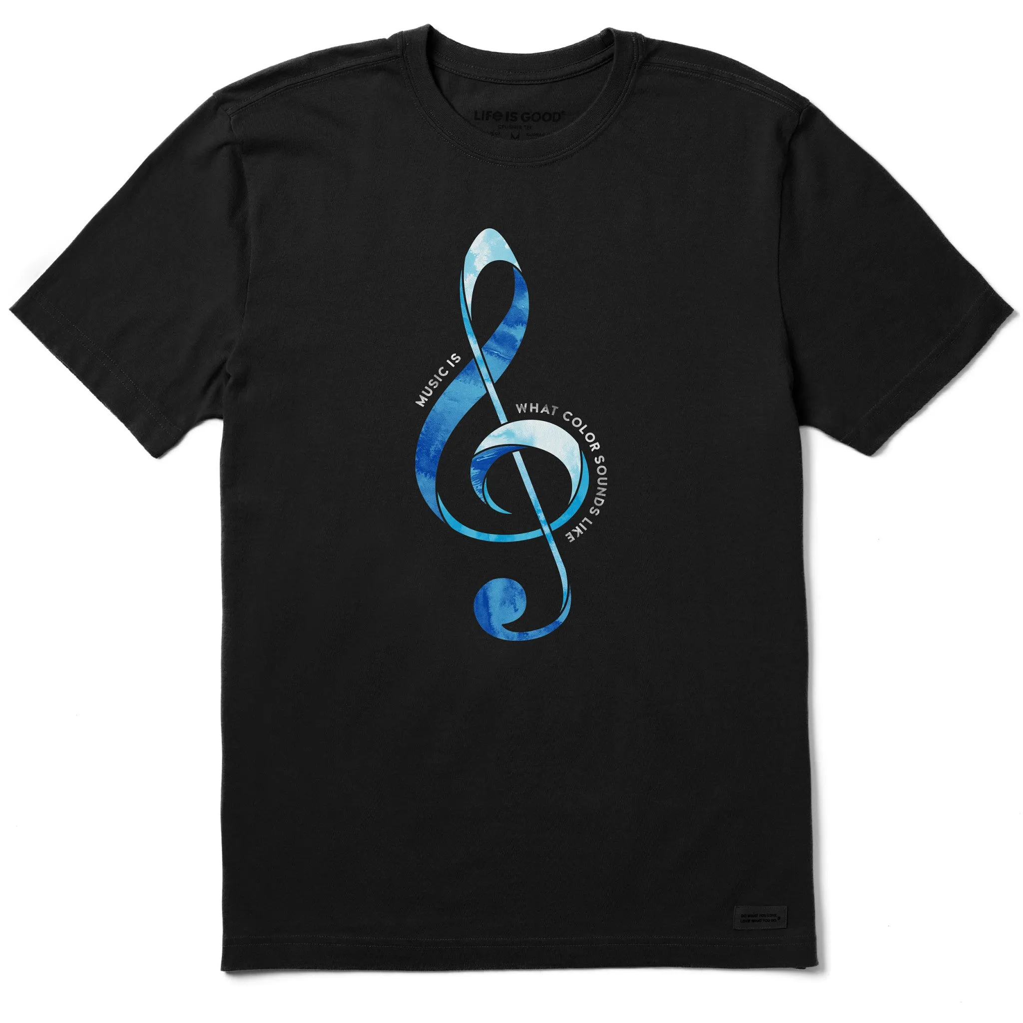 Men's G Clef What Color Sounds Like Short Sleeve Tee Life is Good