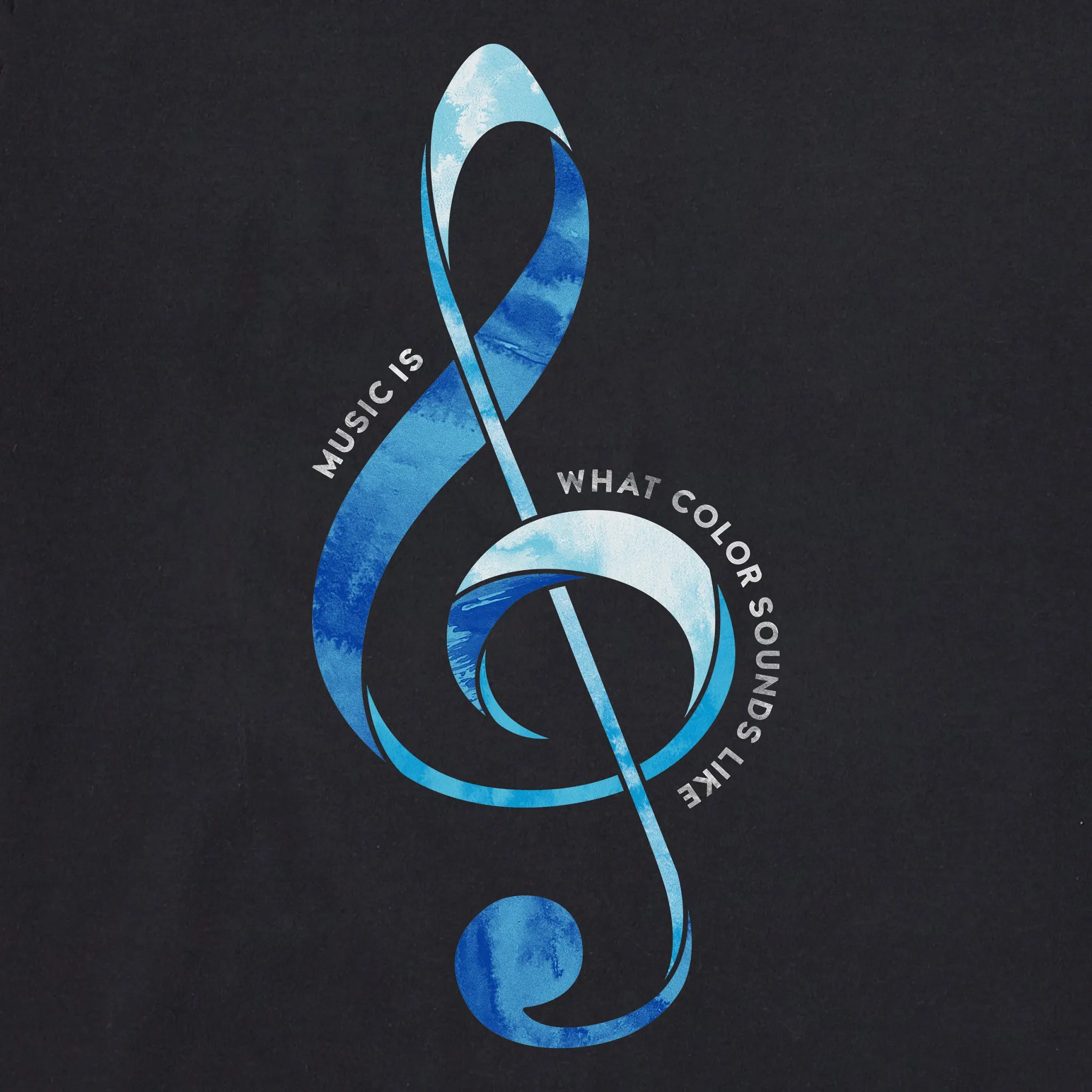 Men's G Clef What Color Sounds Like Short Sleeve Tee Life is Good