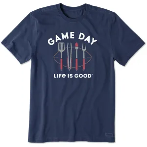 Men's Game Day Grill Tools Short Sleeve Tee Life is Good