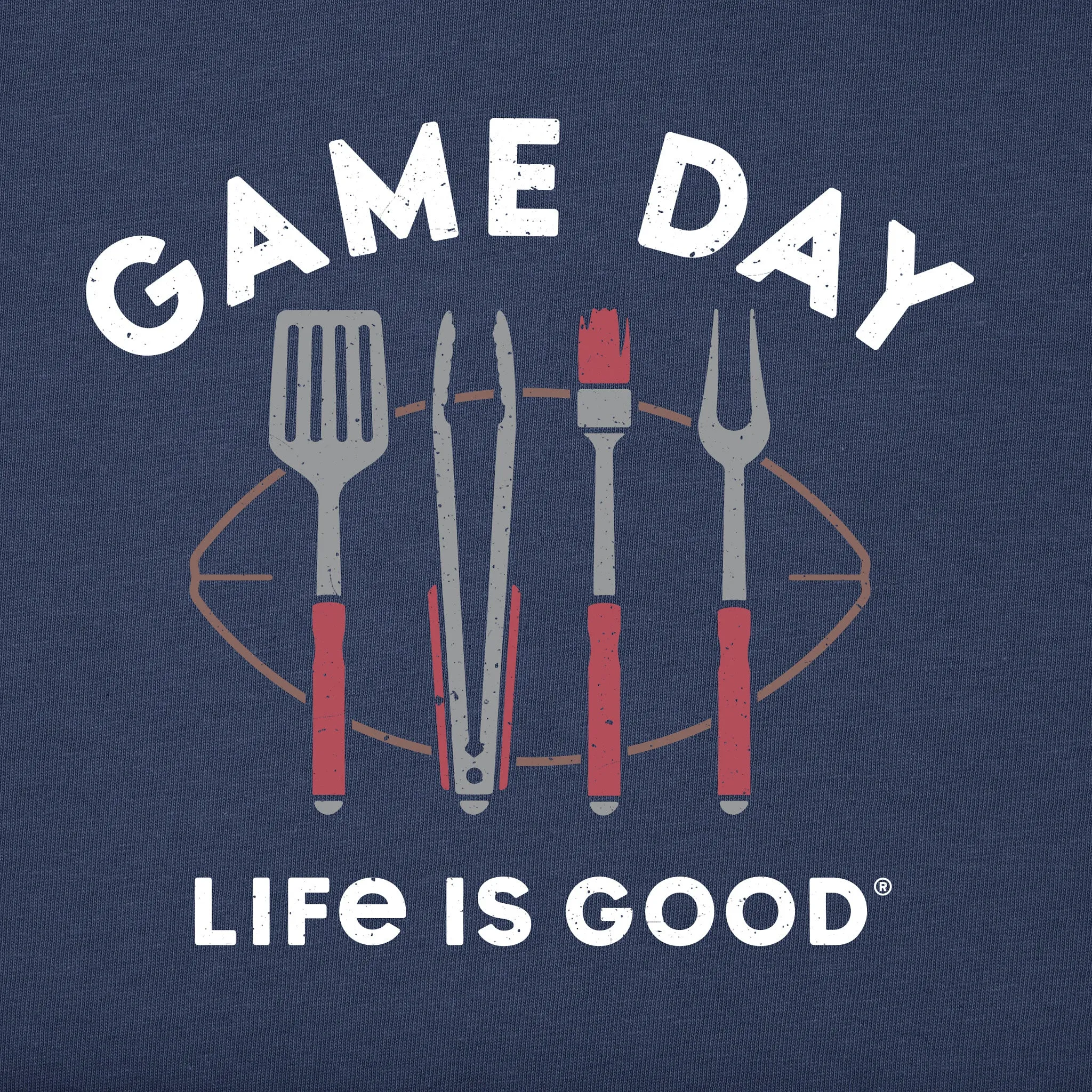 Men's Game Day Grill Tools Short Sleeve Tee Life is Good