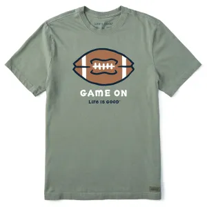 Men's Game On Football Short Sleeve Crusher Tee Life is Good