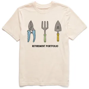 Men's Gardening Retirement Portfolio Short Sleeve Crusher Tee Life is Good