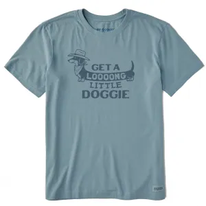 Men's Get a Loooong Little Doggie Short Sleeve Crusher Tee Life is Good
