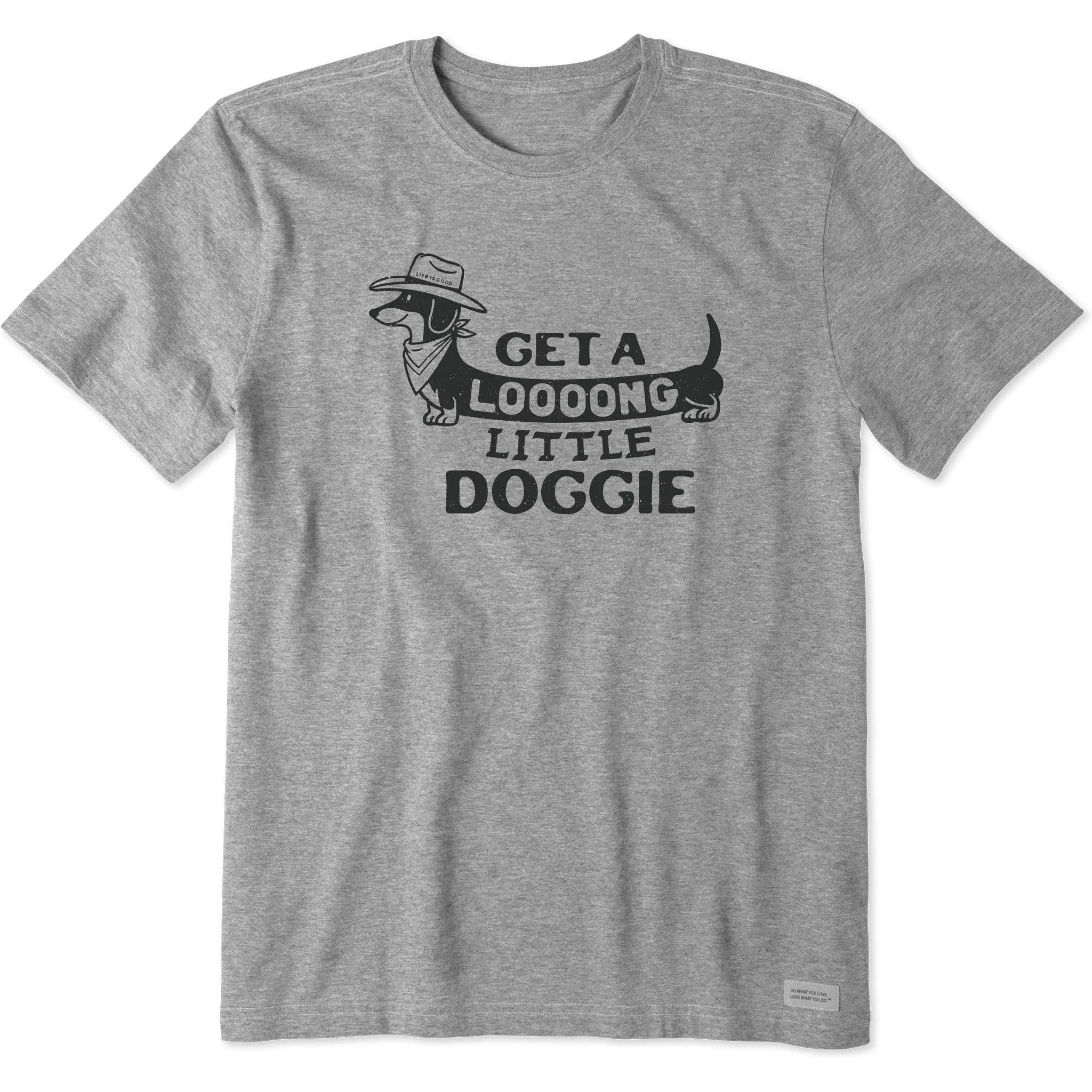 Men's Get a Loooong Little Doggie Short Sleeve Crusher Tee Life is Good