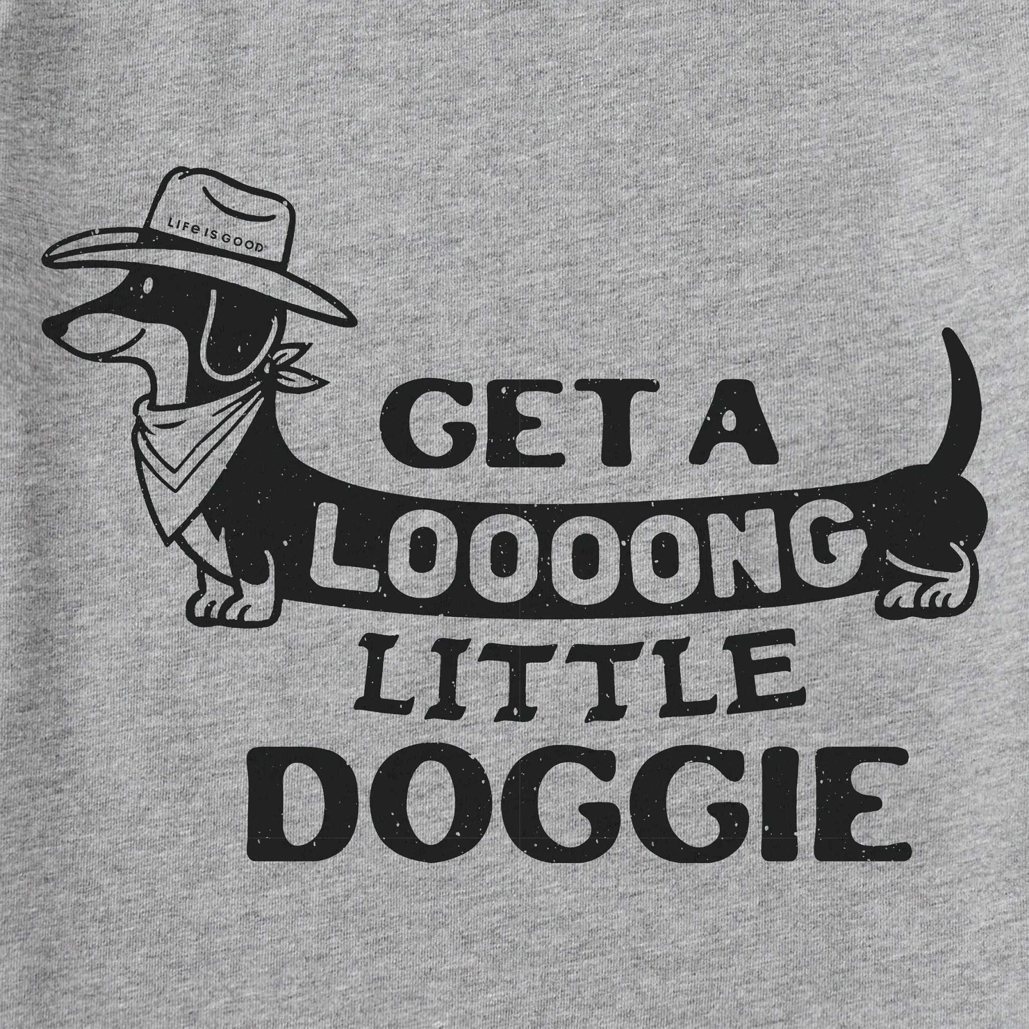 Men's Get a Loooong Little Doggie Short Sleeve Crusher Tee Life is Good