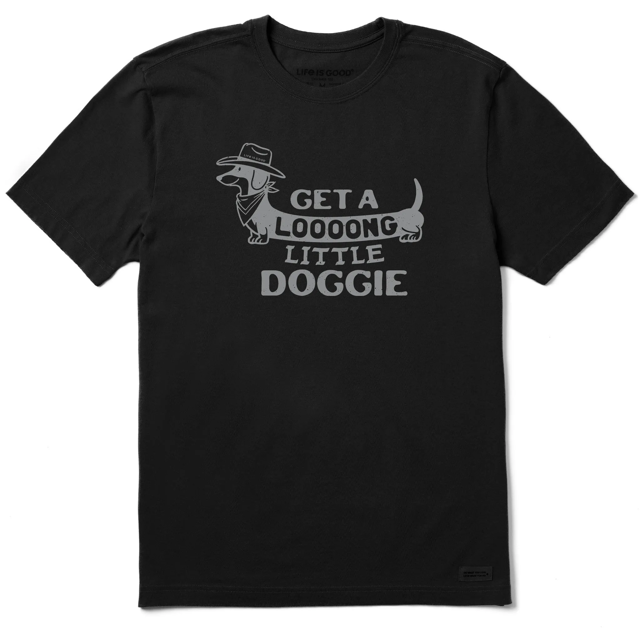 Men's Get a Loooong Little Doggie Short Sleeve Crusher Tee Life is Good