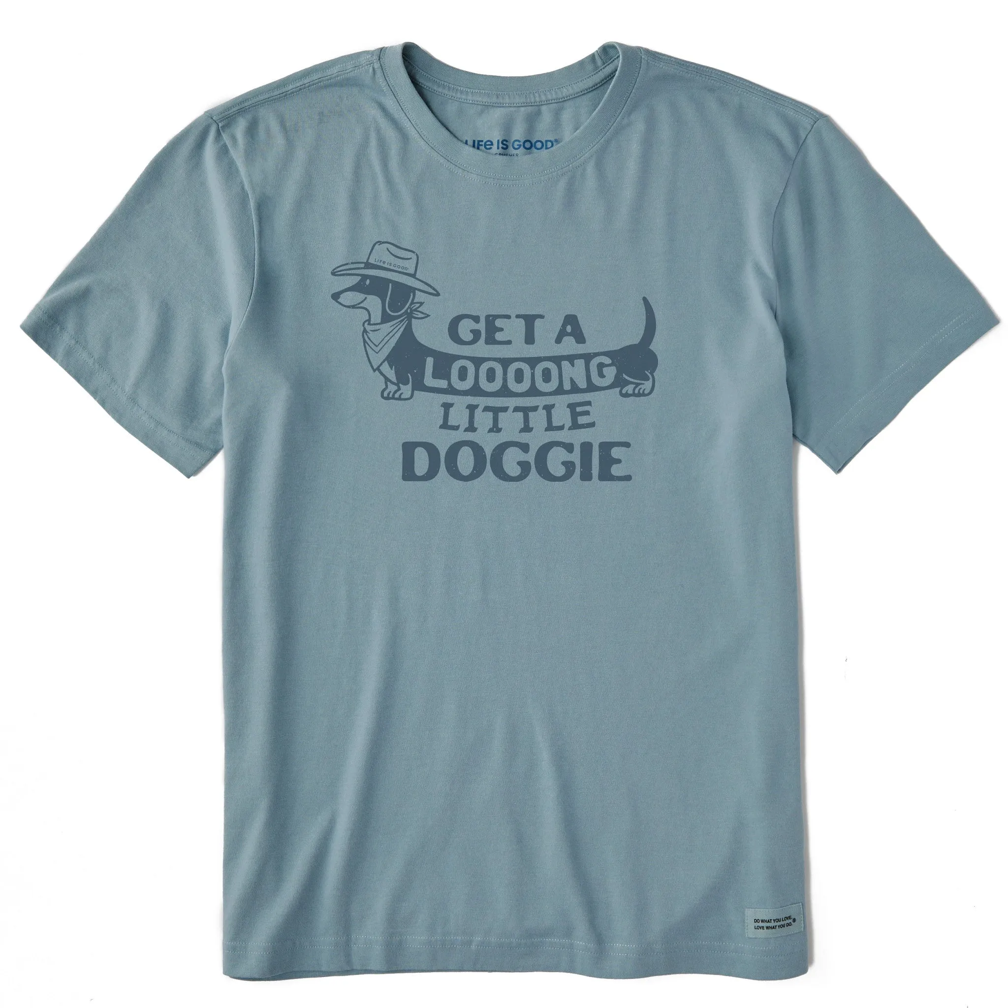 Men's Get a Loooong Little Doggie Short Sleeve Crusher Tee Life is Good