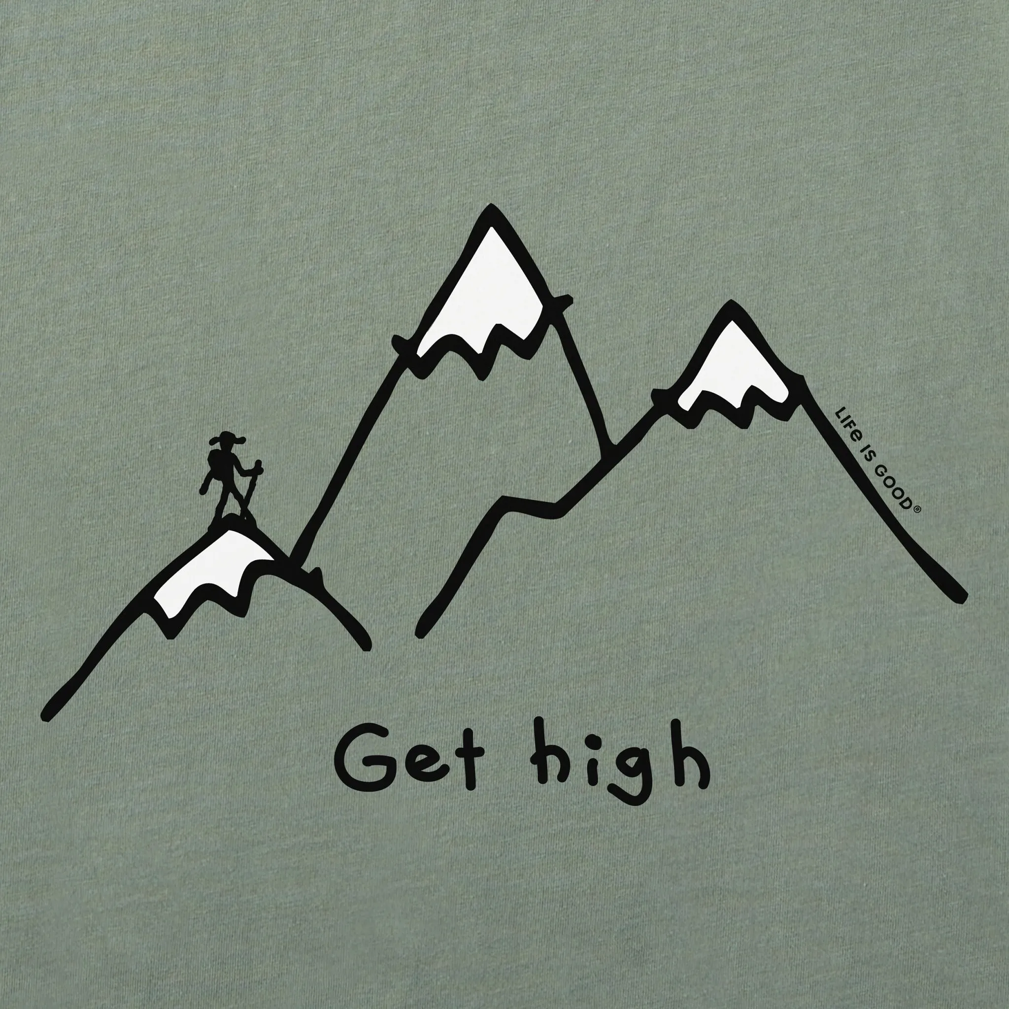 Men's Get High Hiker Long Sleeve Crusher Tee Life is Good