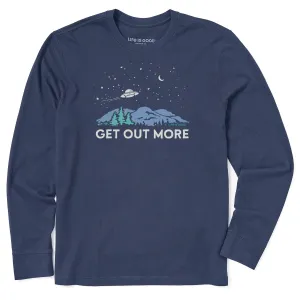 Men's Get Out More UFO Long Sleeve Crusher Tee Life is Good