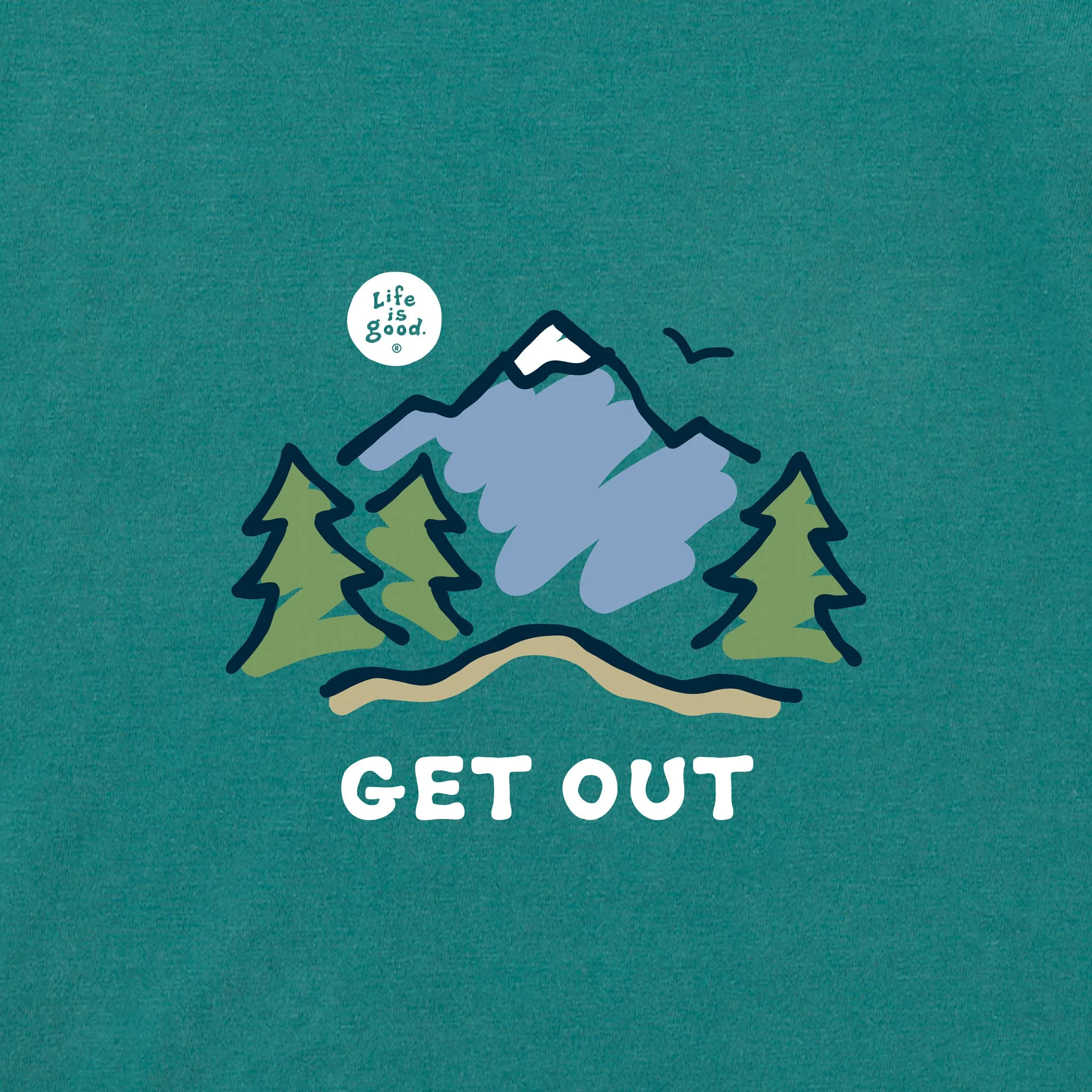 Men's Get Out Mountain Short Sleeve Tee Life is Good