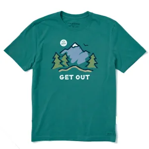 Men's Get Out Mountain Short Sleeve Tee Life is Good