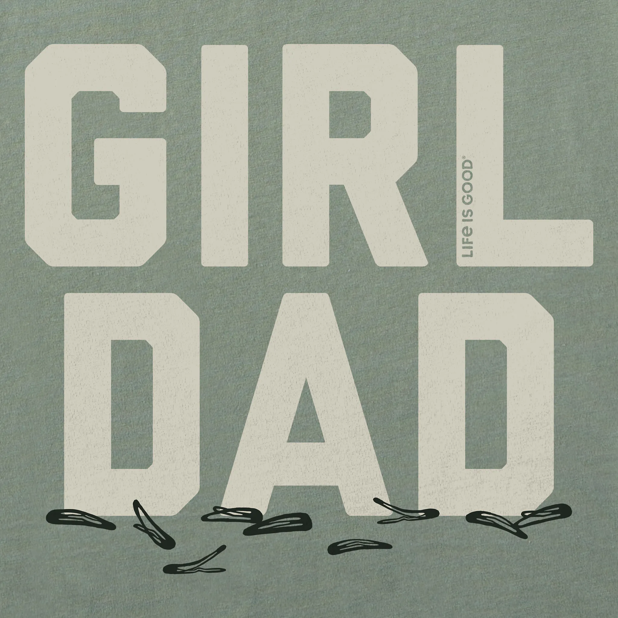 Men's Girl Dad Clips Short Sleeve Tee Life is Good