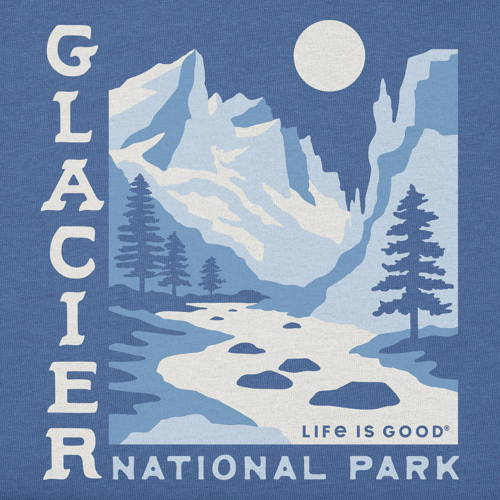 Men's Glacier National Park Short Sleeve Tee Life is Good